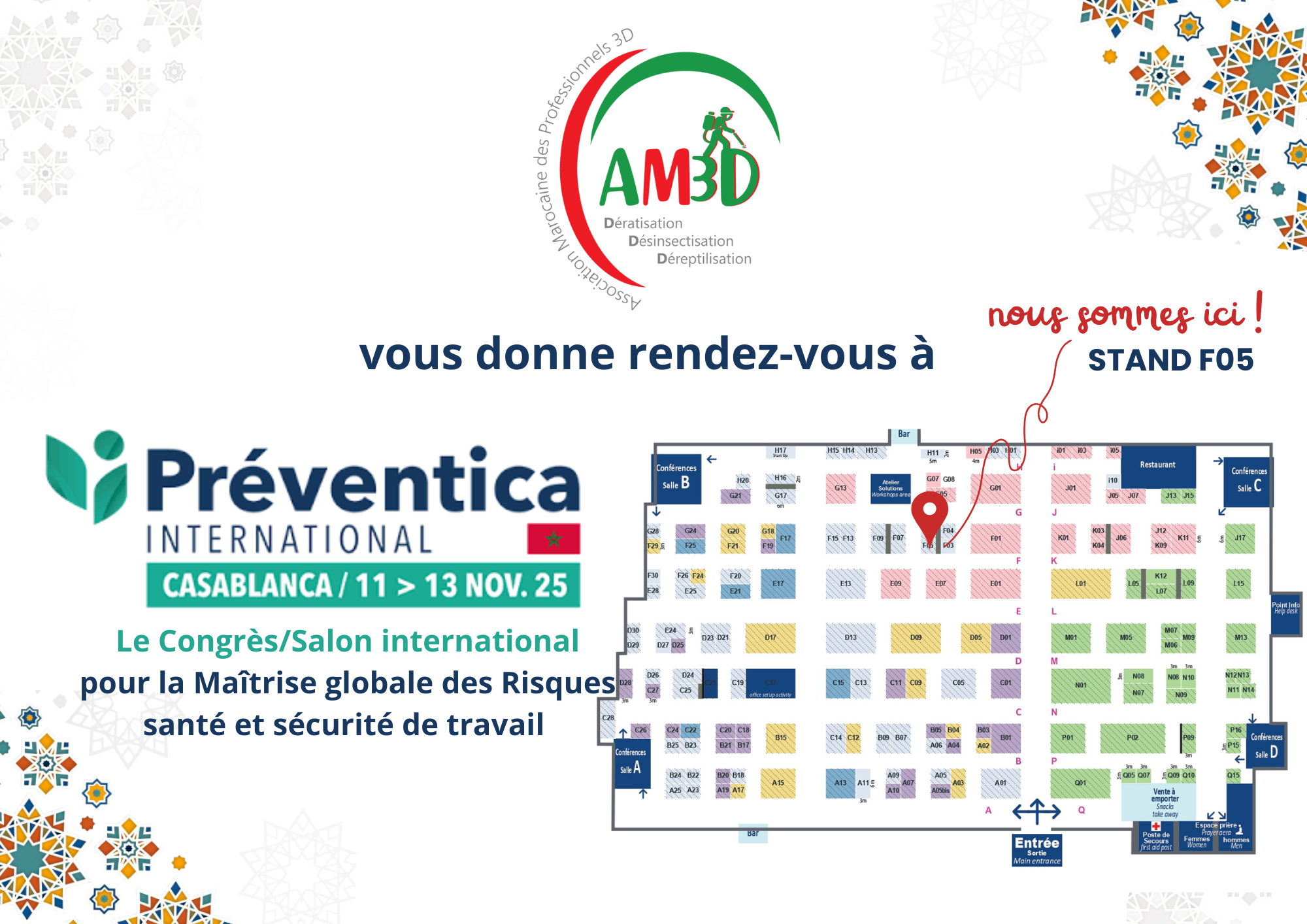 AM3D participe à Préventica Casablanca 2025 : la prévention avant tout